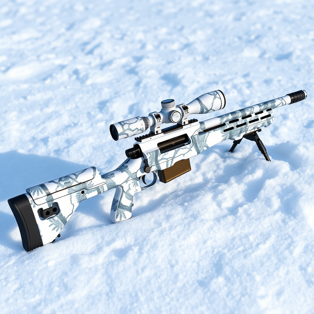 AWP Arctic Hunter - снайперская винтовка с арктическим камуфляжем в белых и голубых тонах